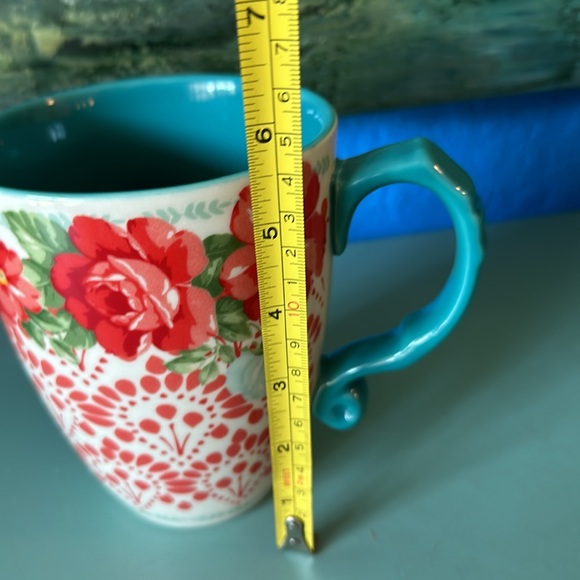 NWT 4 The Pioneer Women Vintage Floral 26 Oz Mug Jumbo Stoneware Latte Cup - Picture 8 of 9